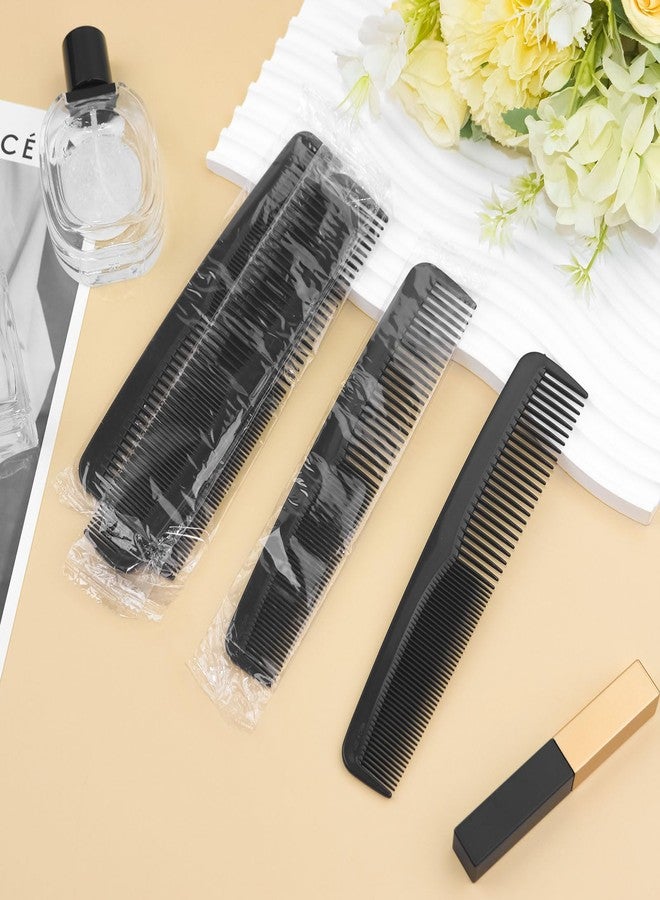 اتش كيو اس ال سوند عبوة من 100 مشط شعر للاستخدام مرة واحدة - 6.9 بوصة، مغلفة بشكل فردي، بأسنان واسعة ودقيقة لفك تشابك الشعر الرطب والجاف للنساء والرجال، للسفر والفنادق وصالونات الحلاقة، ومستلزمات التبرع (أسود) - Image 5